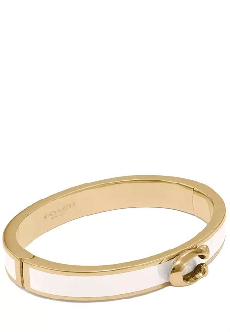 signature push hinged bangle coach.